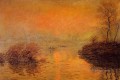 Atardecer en el Sena en Lavacourt Efecto invernal Claude Monet